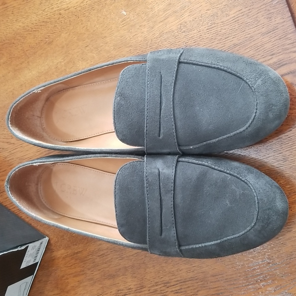 J.crew gray suede penny loafers - Picture 8 of 11